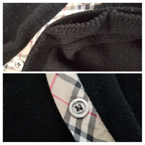 Burberry London Extra Fine Merino Wool Cardigan, L - Picture 7 of 8